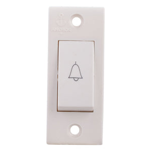 Anchor Penta PC Cherry 6A Bell Push Switch White 14123 