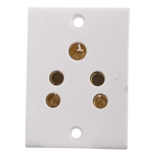 Anchor Penta PC 6A 2in1 Socket Urea Backpiece (IP20) White 14119 