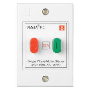 Anchor Penta PC Single Pole Motor Starter Switch 25A White 52660 