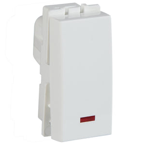 Crabtree Signia 16AX One Way Switch With Indicator White ACWSXIW161 