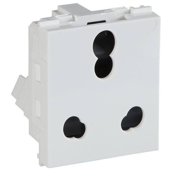 Buy Crabtree Signia 3 Pin Shuttered Socket 6A / 16A White ACWKCXW163 ...