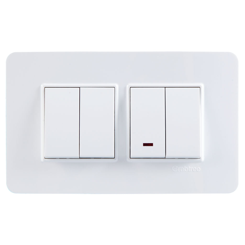 Crabtree Modular Combined Front Plates White 1-18Module