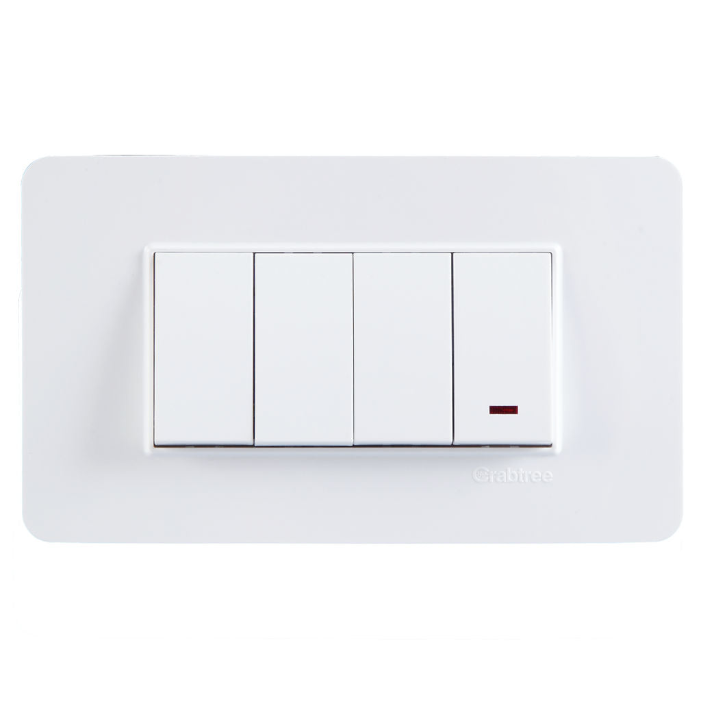 Crabtree Modular Combined Front Plates White 1-18Module