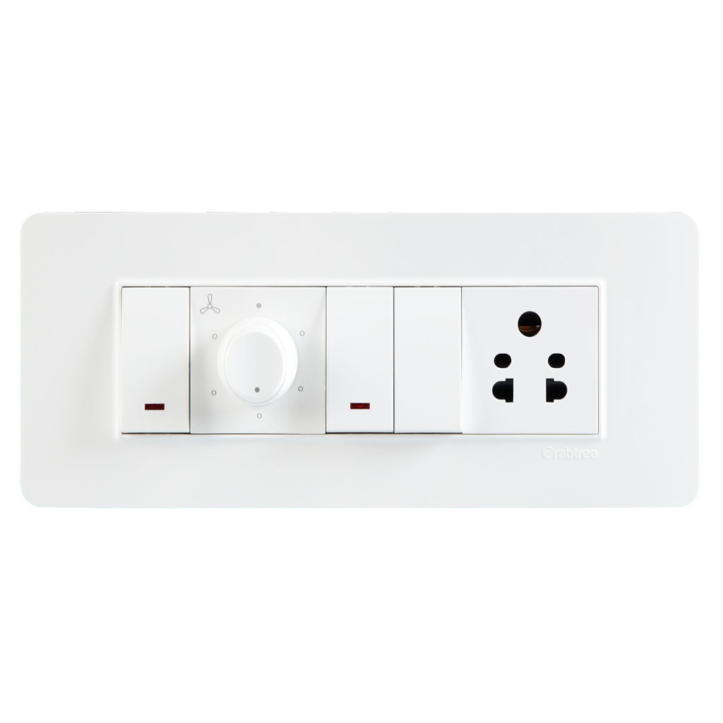 Crabtree Modular Combined Front Plates White 1-18Module