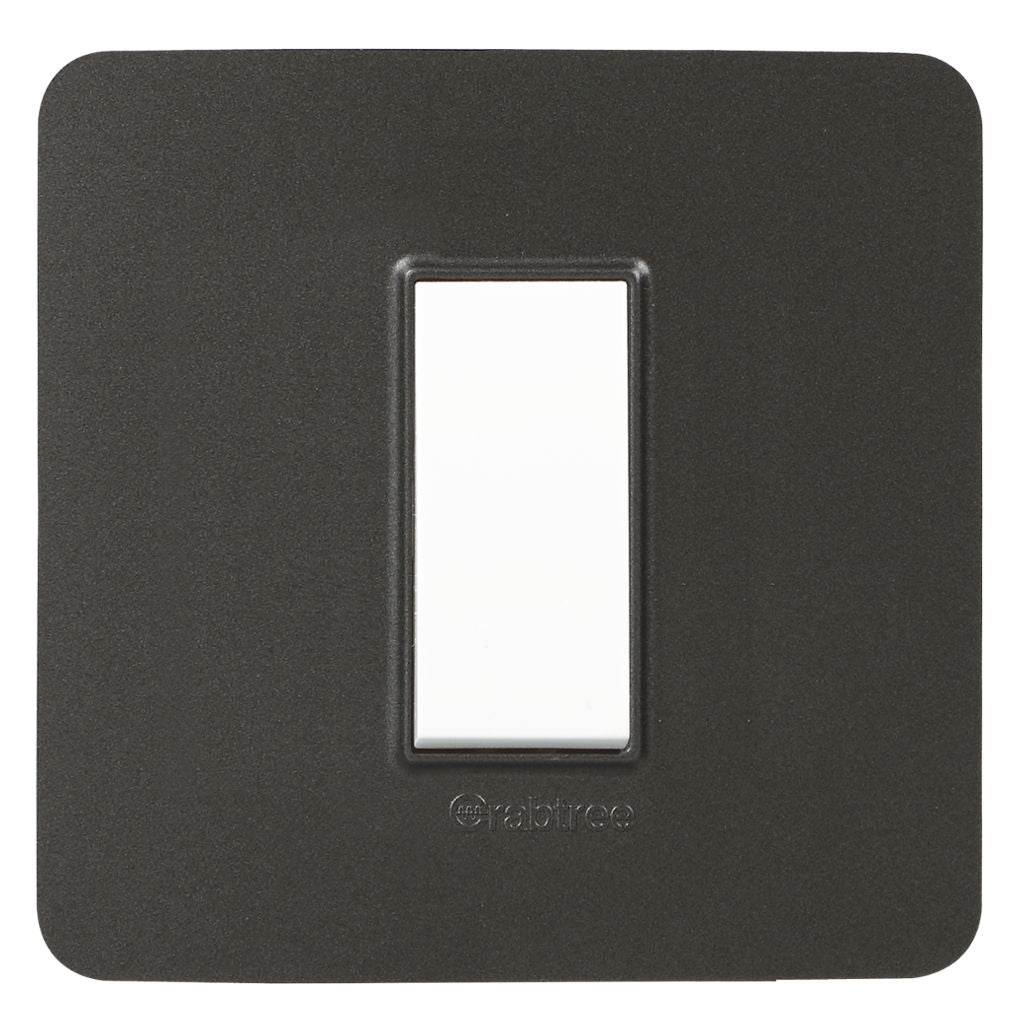 Crabtree Signia Modular Combined Front Plates Grey 