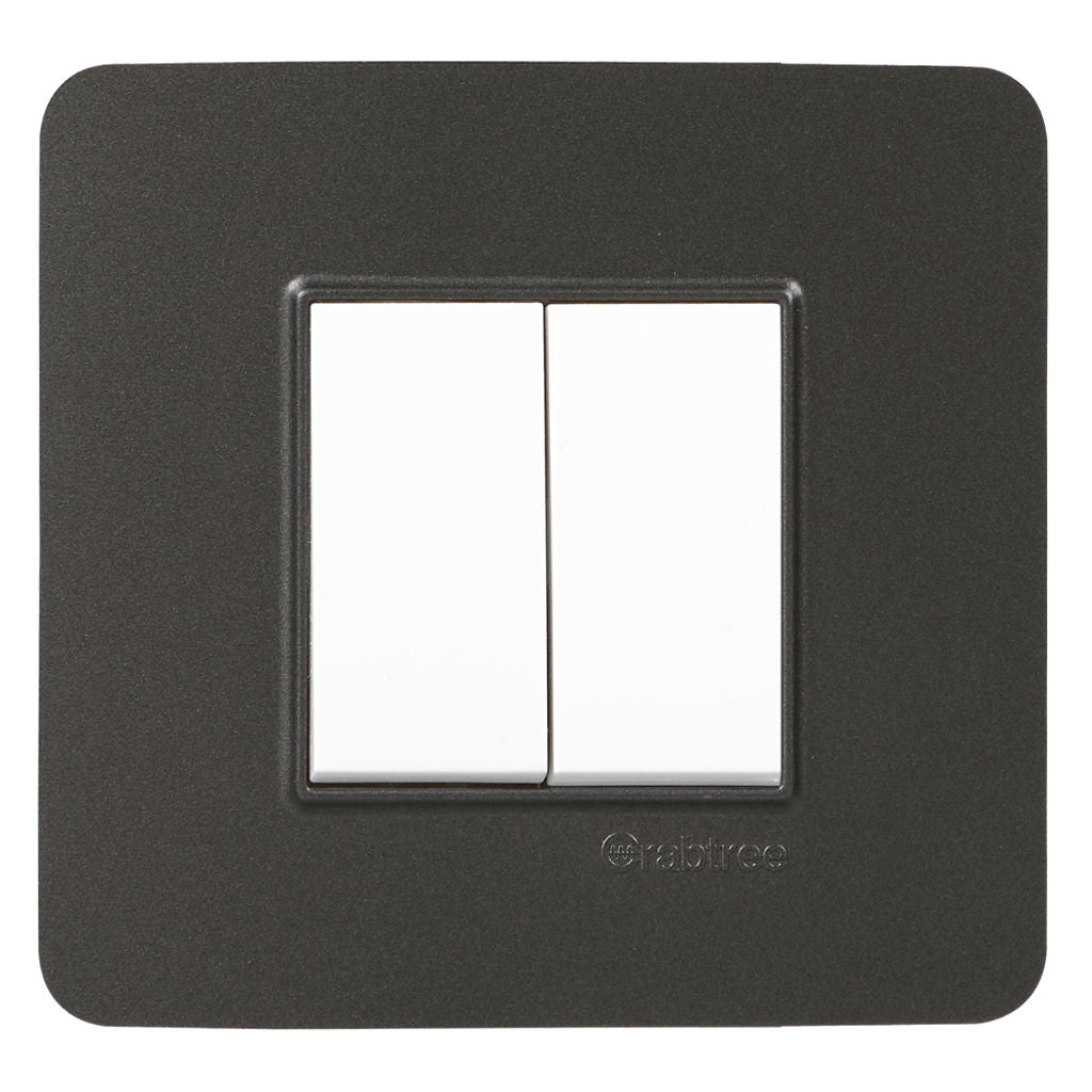 Crabtree Signia Modular Combined Front Plates Grey