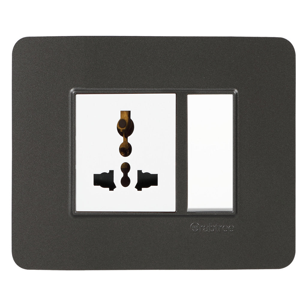 Crabtree Signia Modular Combined Front Plates Grey