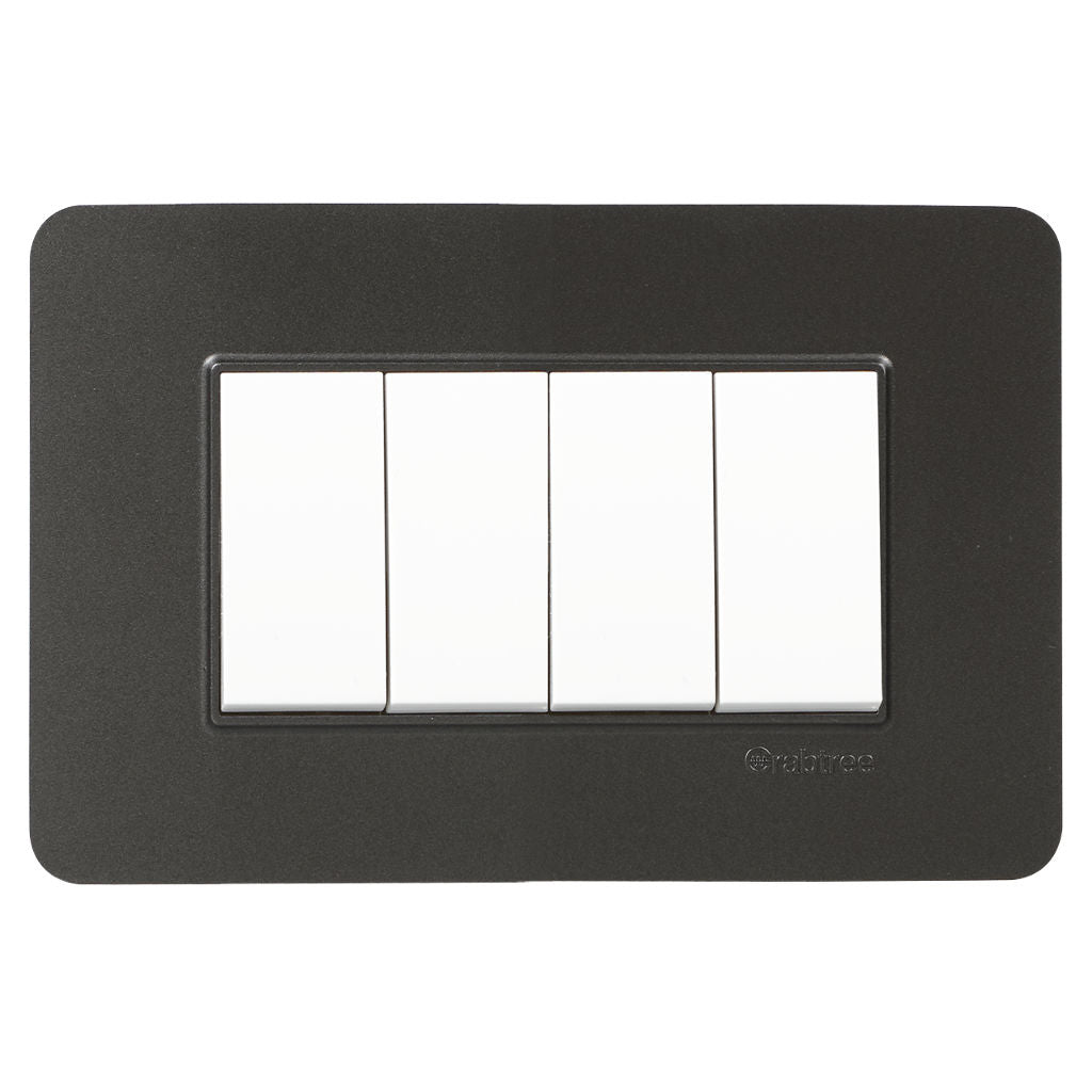 Crabtree Signia Modular Combined Front Plates Grey