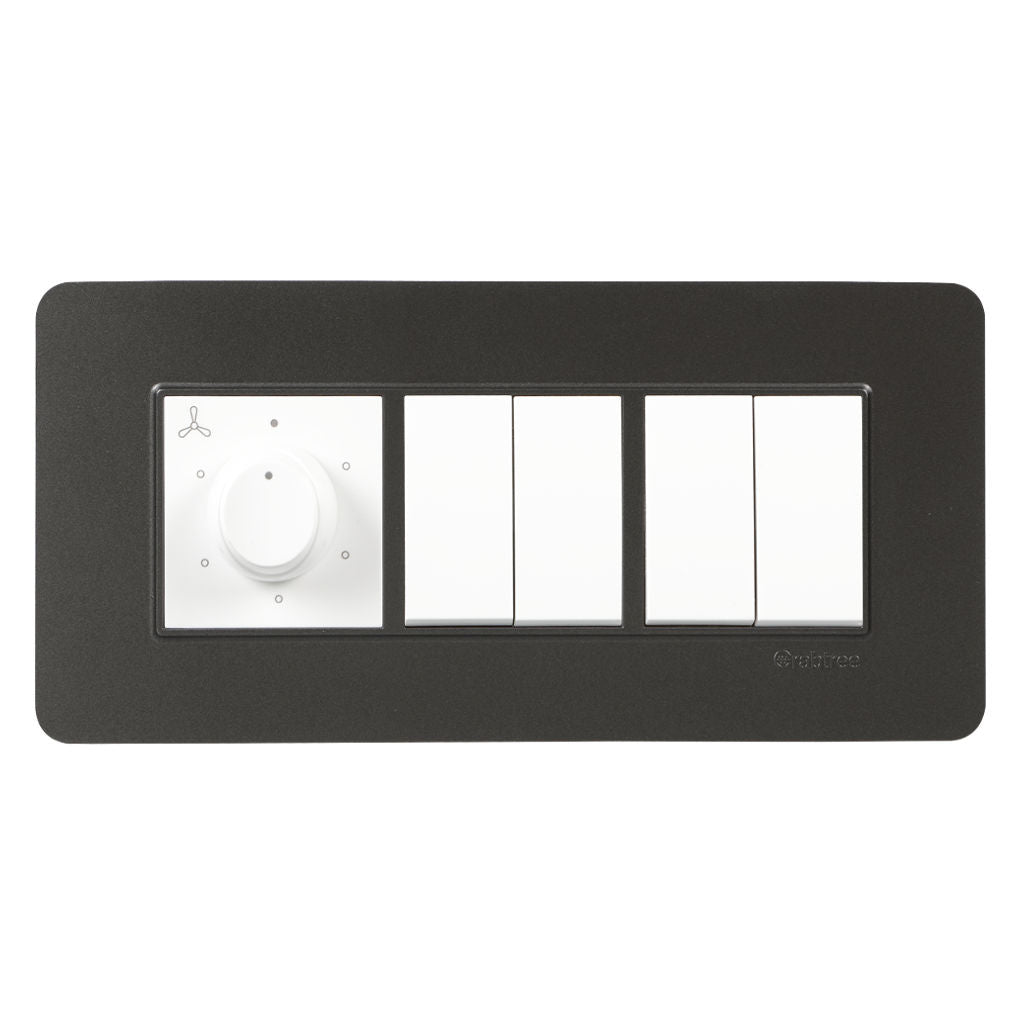 Crabtree Signia Modular Combined Front Plates Grey