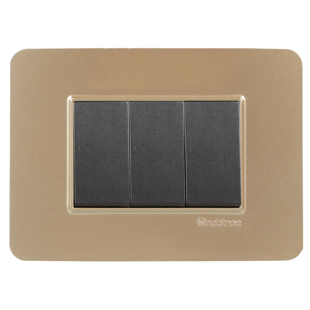 Crabtree Signia Modular Combined Front Plates Gold 1-6Module