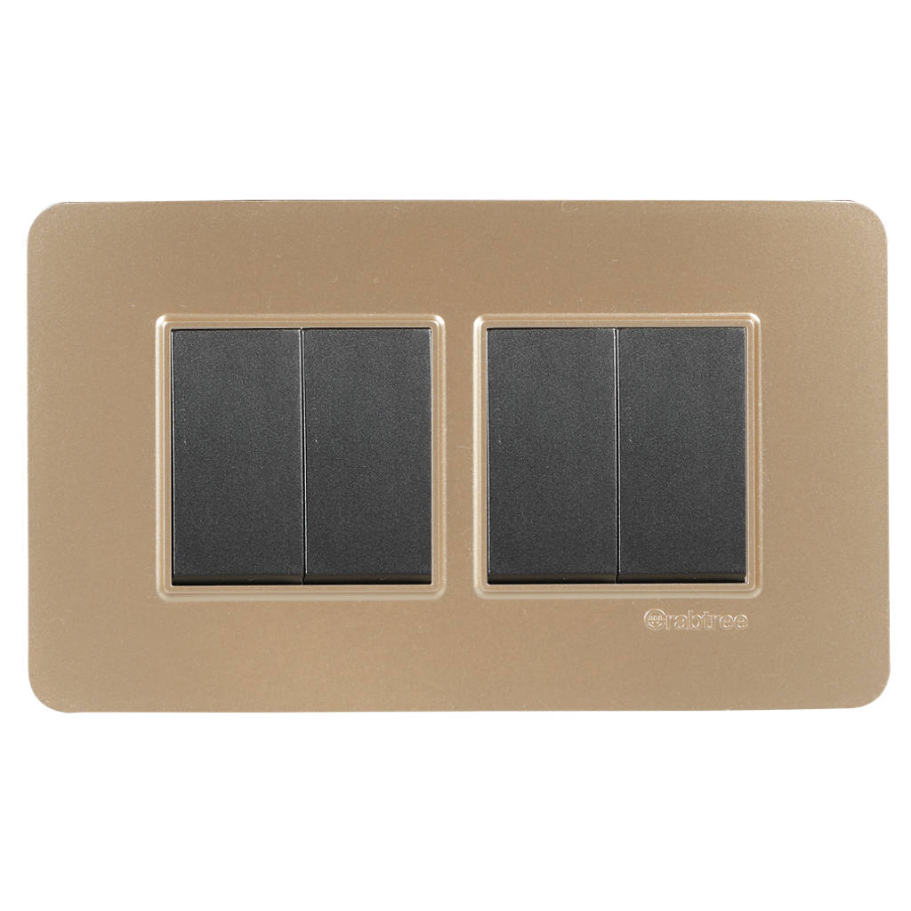 Crabtree Signia Modular Combined Front Plates Gold 1-6Module