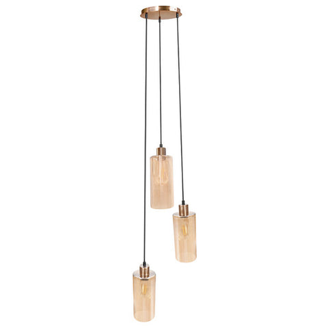 Philips Muziris myLiving 3 Head Gold Cylindrical Pendant Light 31432 