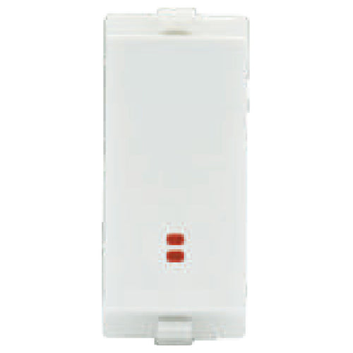 L&T enGem 6AX One Way Switch With Indicator 1M White CB93301SW06 