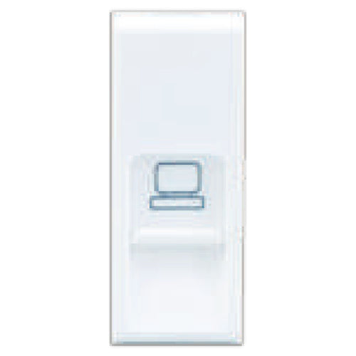 L&T Oris RJ 45 Cat 6 Socket With Shutter 1M White OT11W45 