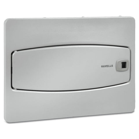 Havells QVE Plus SPN Distribution Board Double Door 4 Way Mineral Grey DHDMSHODDW04 