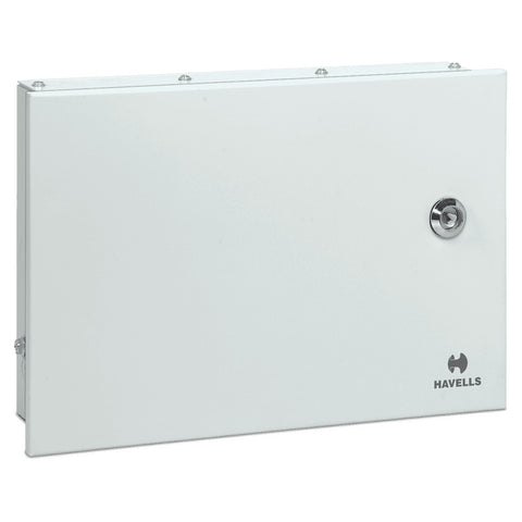 Havells SPN Distribution Board With Lock Double Door 8 Way DHDMSHODCW08 