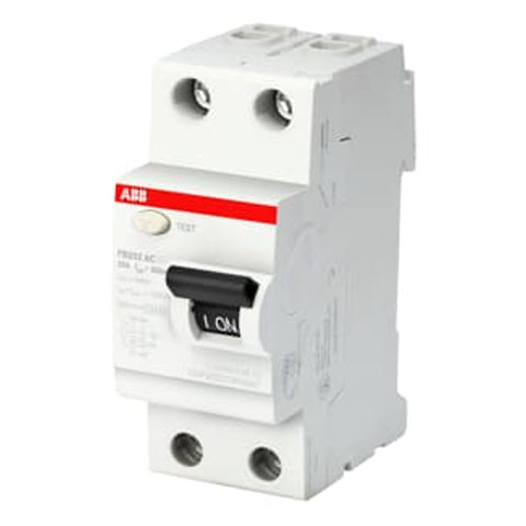 ABB FB200 Series Residual Current Circuit Breaker 2P 25A 