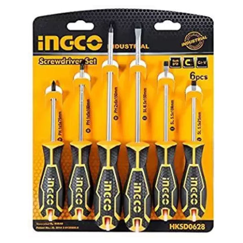 Ingco Screwdriver Set CR-V 6Pcs HKSD0628 