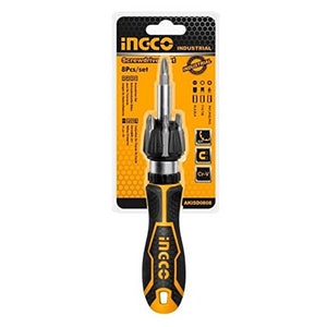 Ingco Ratchet Screwdriver Set 8 Pcs AKISD0808 