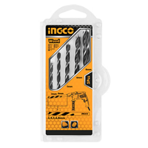 Ingco Wood Drill Bits Set 5Pcs AKDB5055 