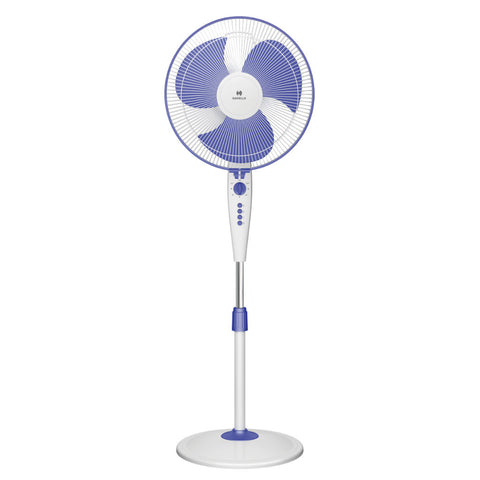 Havells Trendy HS Pedestal Fan 400mm White Blue 