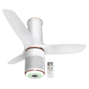 Havells Stealth Puro Air Ceiling Fan With Remote Control 1250mm Pearl White LT.Copper 