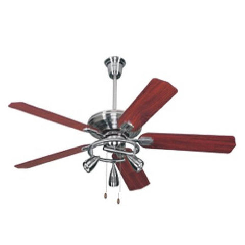 Havells Cedar Ceiling Fan With Under Light 1320mm Brushed Nickel Brown 