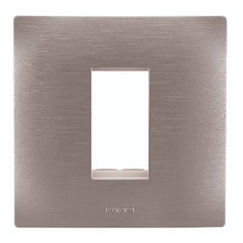 Legrand Lyncus Plate With Frame 1M Brushed Silver 6775 41 