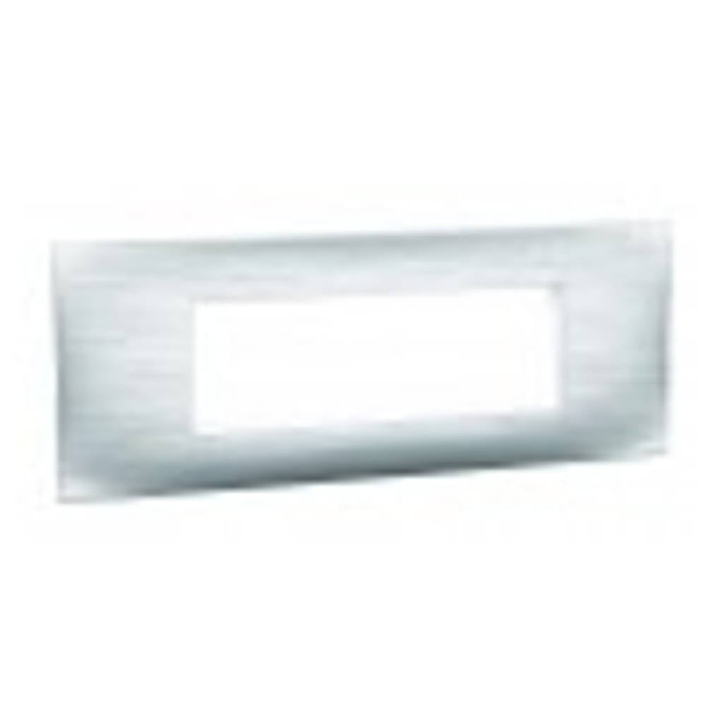 Buy Legrand Lyncus Plate With Frame 6M Brushed Silver 6775 46 Online at ...