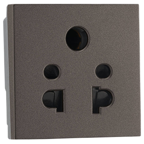 Legrand Myrius Nextgen 5 Pin Universal Socket 2M 6A Charcoal Grey 6794 28 