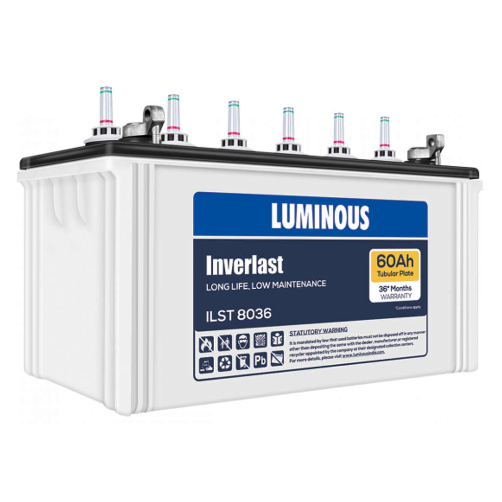 Luminous Inverlast Tubular Inverter Battery 60Ah ILST8036