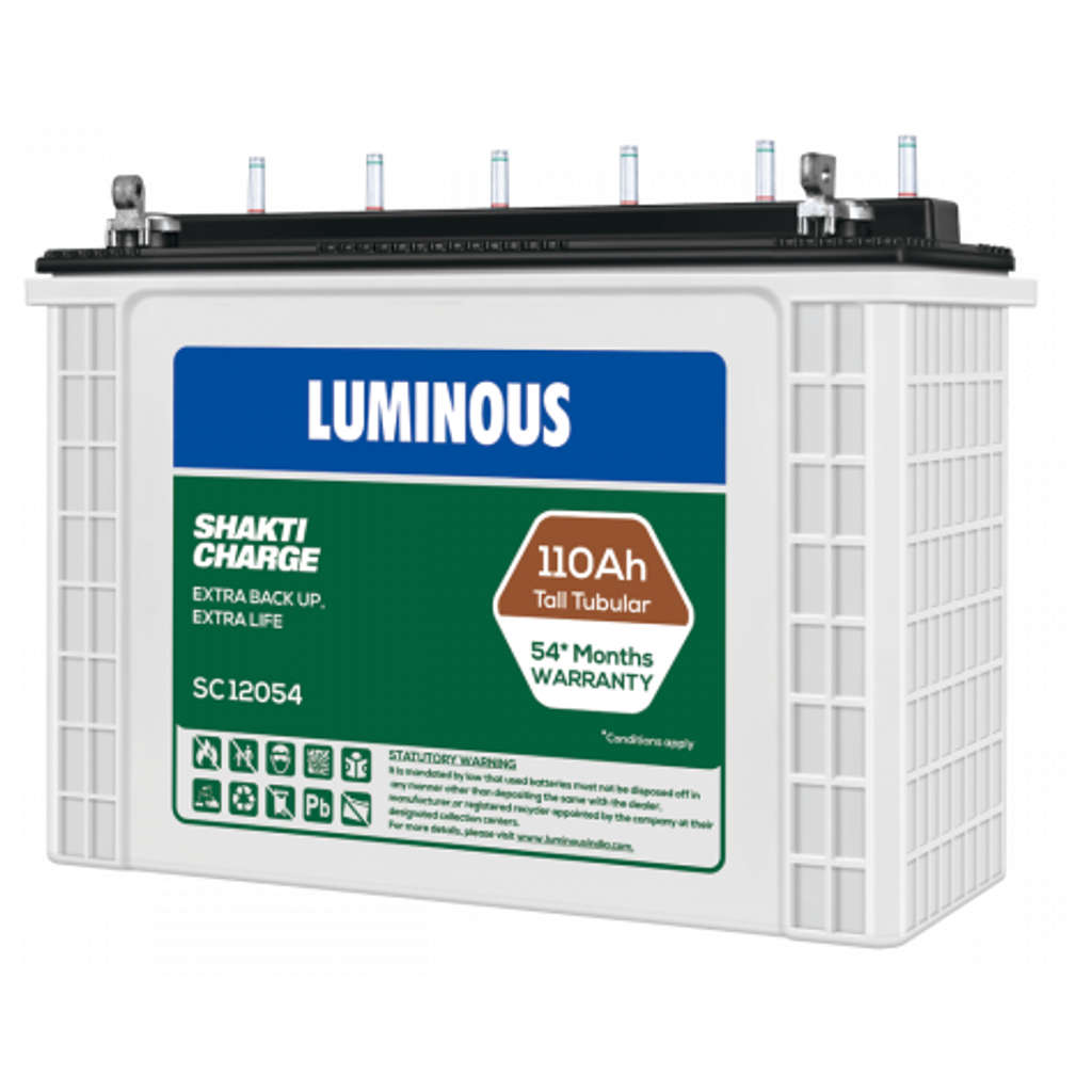 Luminous Shakti Charge Tubular Inverter Battery 110Ah SC12054