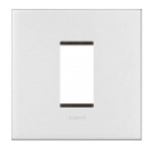 Legrand Arteor Square Cover Plates With Metal Frame White 