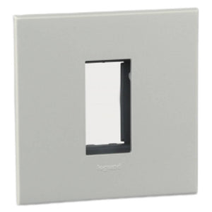 Legrand Arteor Pearl Aluminium Cover Plates With Overmoulded Frame Pearl Aluminium 