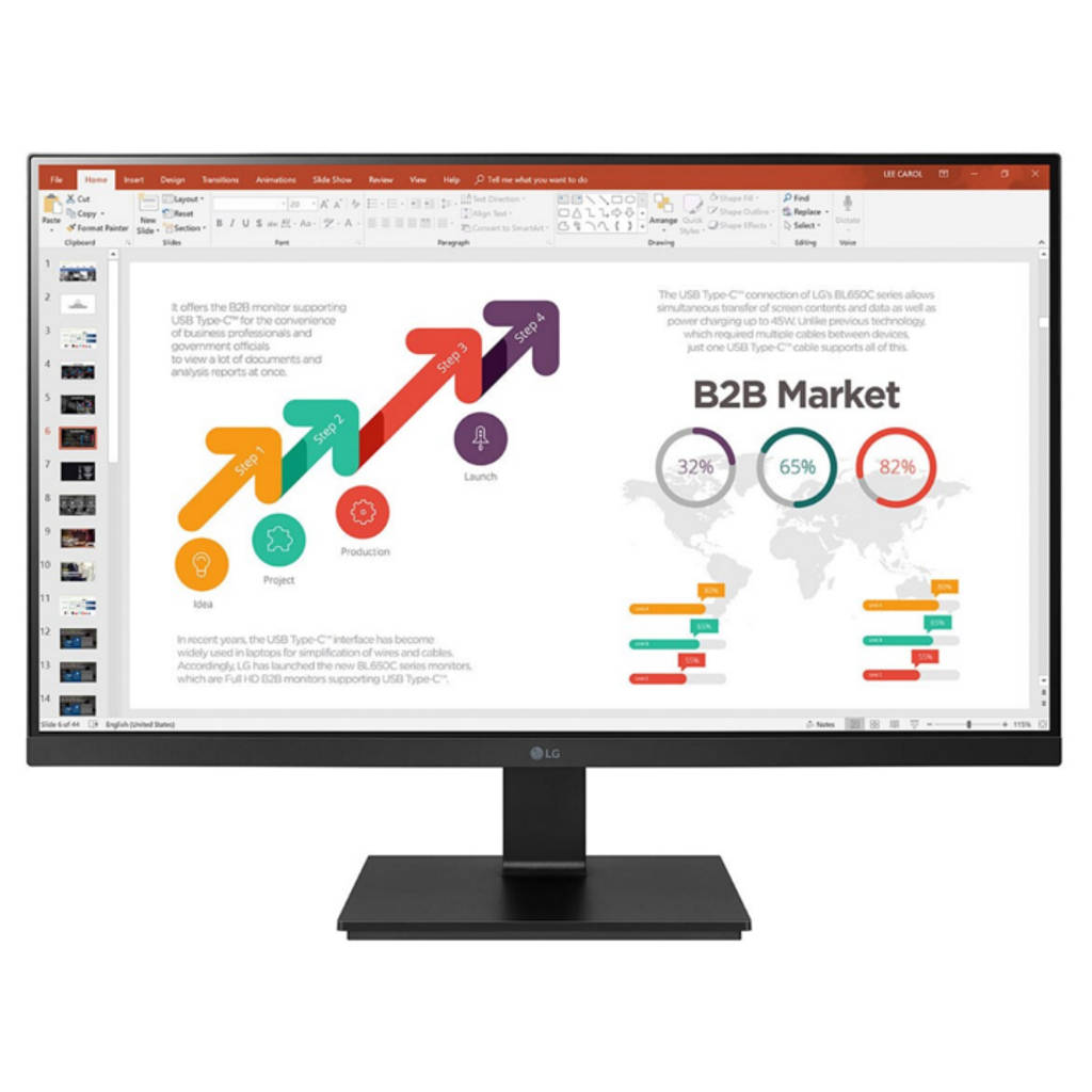 LG Full HD IPS Monitor 27Inch Black 27BL650C 