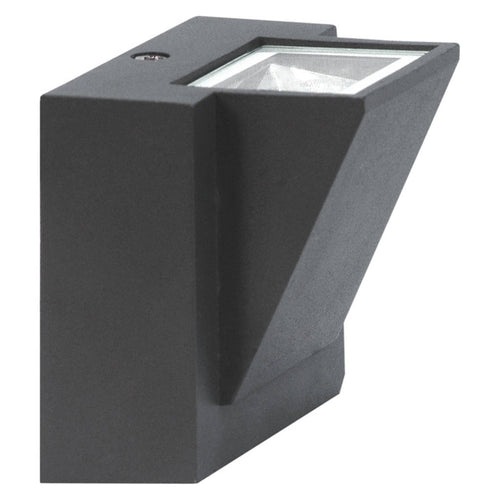 Luker Plutus Outdoor Wall Light 1x3W LODARCS-3D 