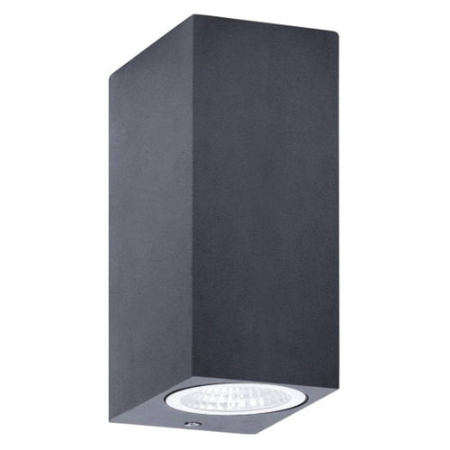 Luker Plutus Outdoor Wall Light 2x3W LODSQUPD10D 