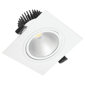 Jaquar Estus Swivel LED COB Downlight Square 3W 3000K LETS36S003XW 