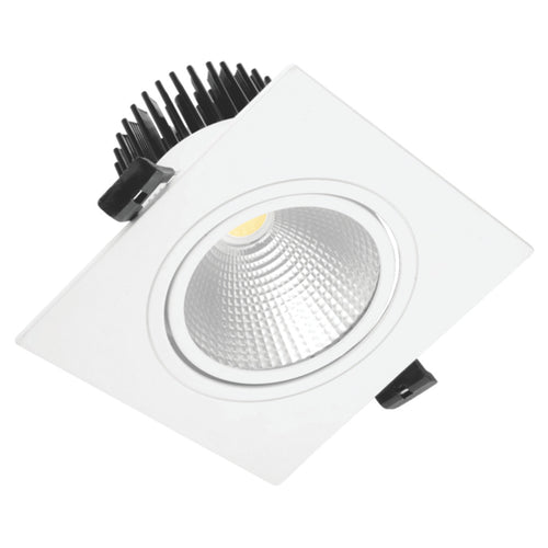 Jaquar Estus Swivel LED COB Downlight Square 9W 4000K LETS36S009XN 