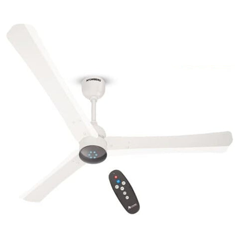 Atomberg Renesa Plus Ceiling Fan With BLDC Motor And Remote 1200mm Pearl White 