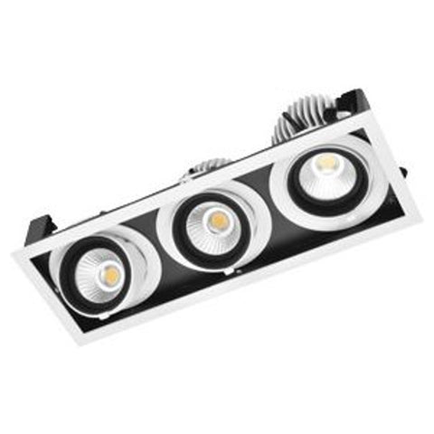 Jaquar LED COB Zoom Light 3x15W 6500K LZOMMLR315XC 