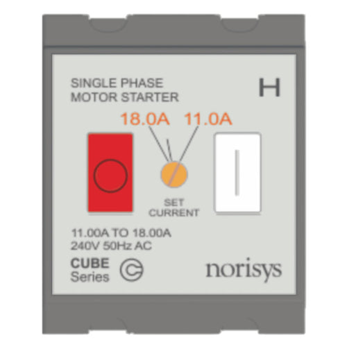 Norisys Cube Series Single Phase Motor Starter 11.00A-18.00A C525H .02 