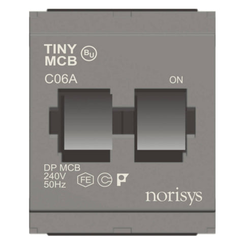 Norisys Cube Series Tiny MCB Double Pole 6A-32A 