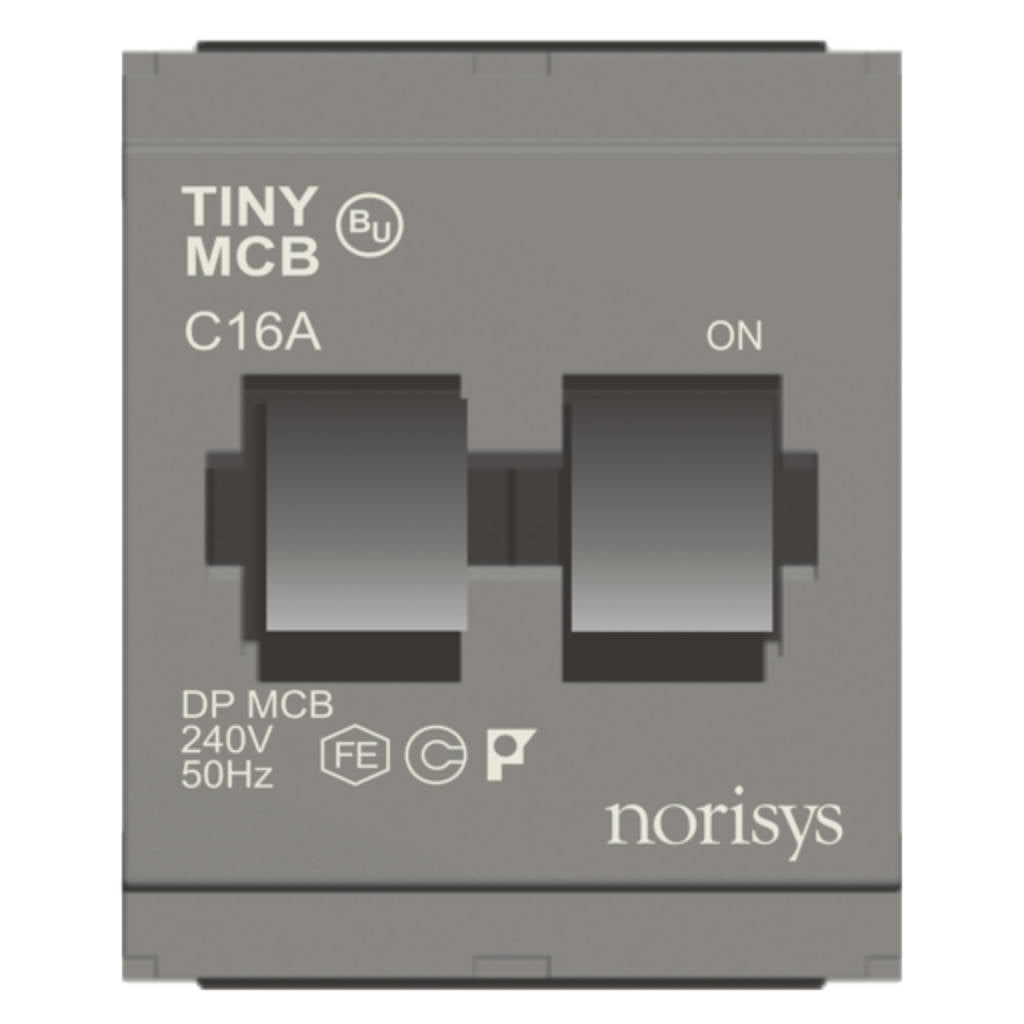 Norisys Cube Series Tiny MCB Double Pole 6A-32A