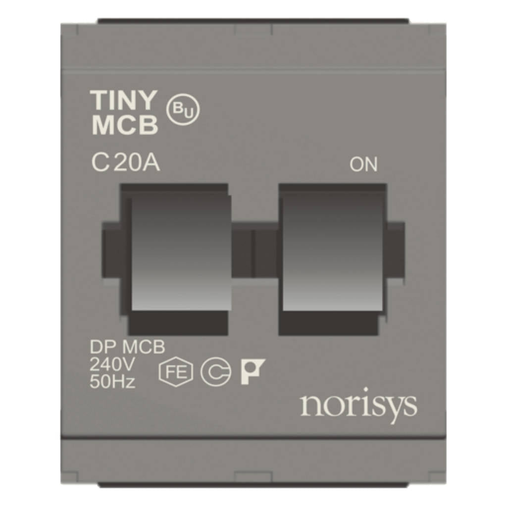 Norisys Cube Series Tiny MCB Double Pole 6A-32A