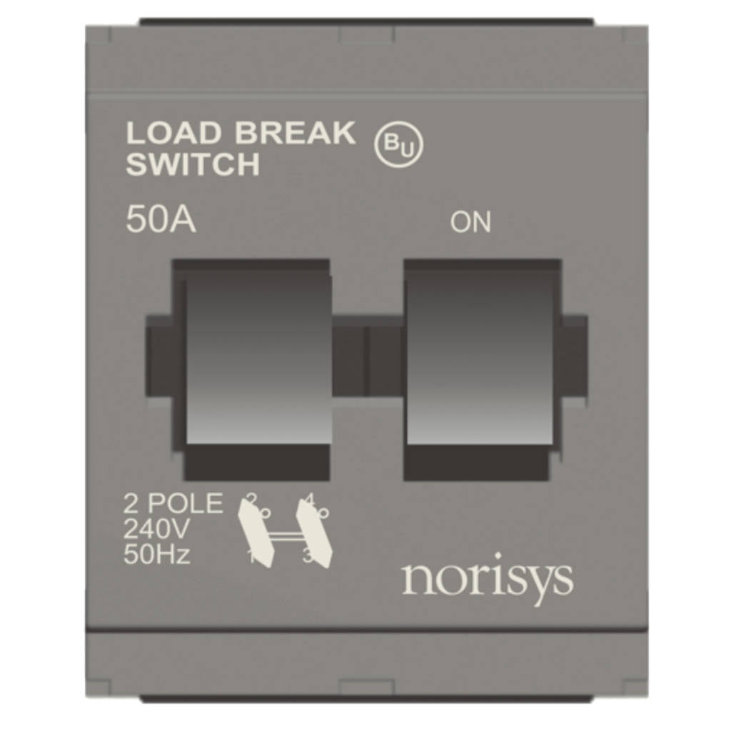 Norisys Cube Series Tiny Load Break Switch Double Pole 32A-50A