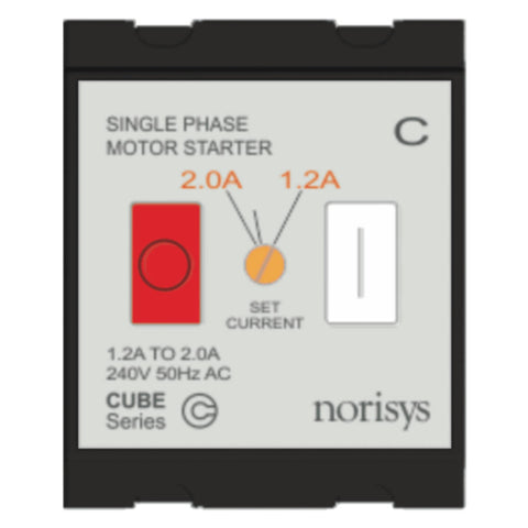 Norisys Cube Series Single Phase Motor Starter 1.20A-2.00A C525C .17 