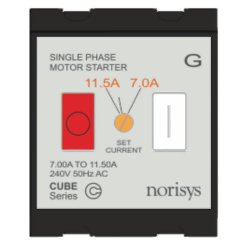 Norisys Cube Series Single Phase Motor Starter 7.00A-11.50A C525G .17 