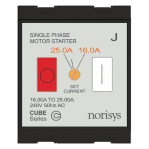 Norisys Cube Series Single Phase Motor Starter 16.00A-25.00A C525J .17 