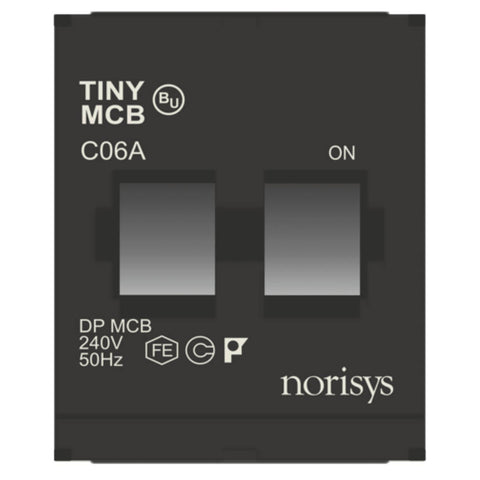 Norisys Cube Series Tiny MCB Double Pole 6A-32A 